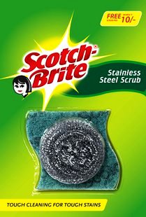 scotch britesteel scrub