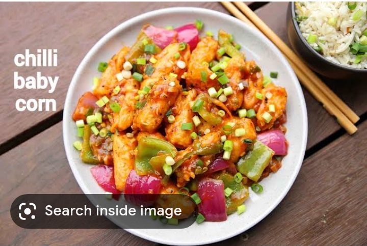 Baby corn chilli