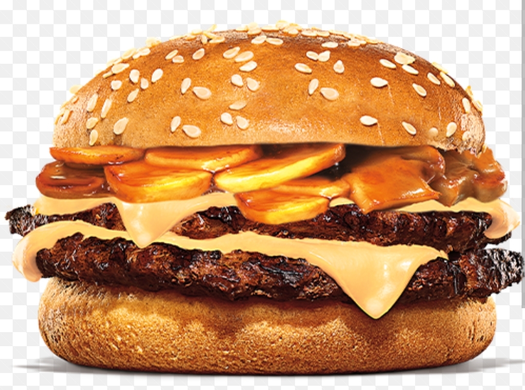 BBQ cheese Mushroom burger 