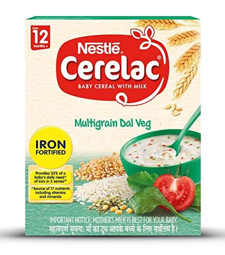 Nestle cerelac (12 months)multigrain dal veg