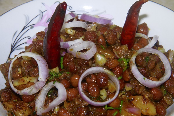 chicken with chana fry