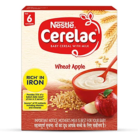 nestle cerelac 6 , wheat apple (6 to 12 months)