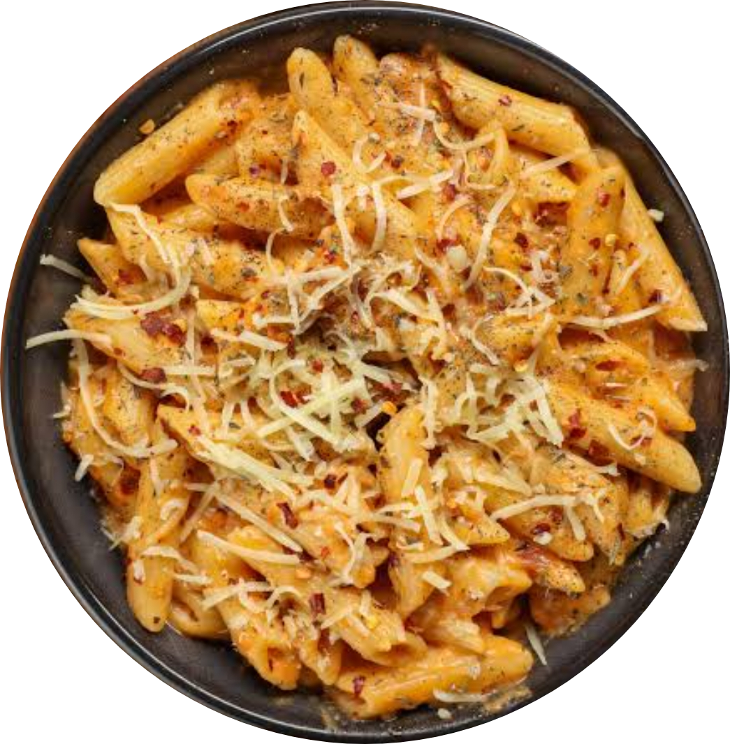 Pink sauce Pasta