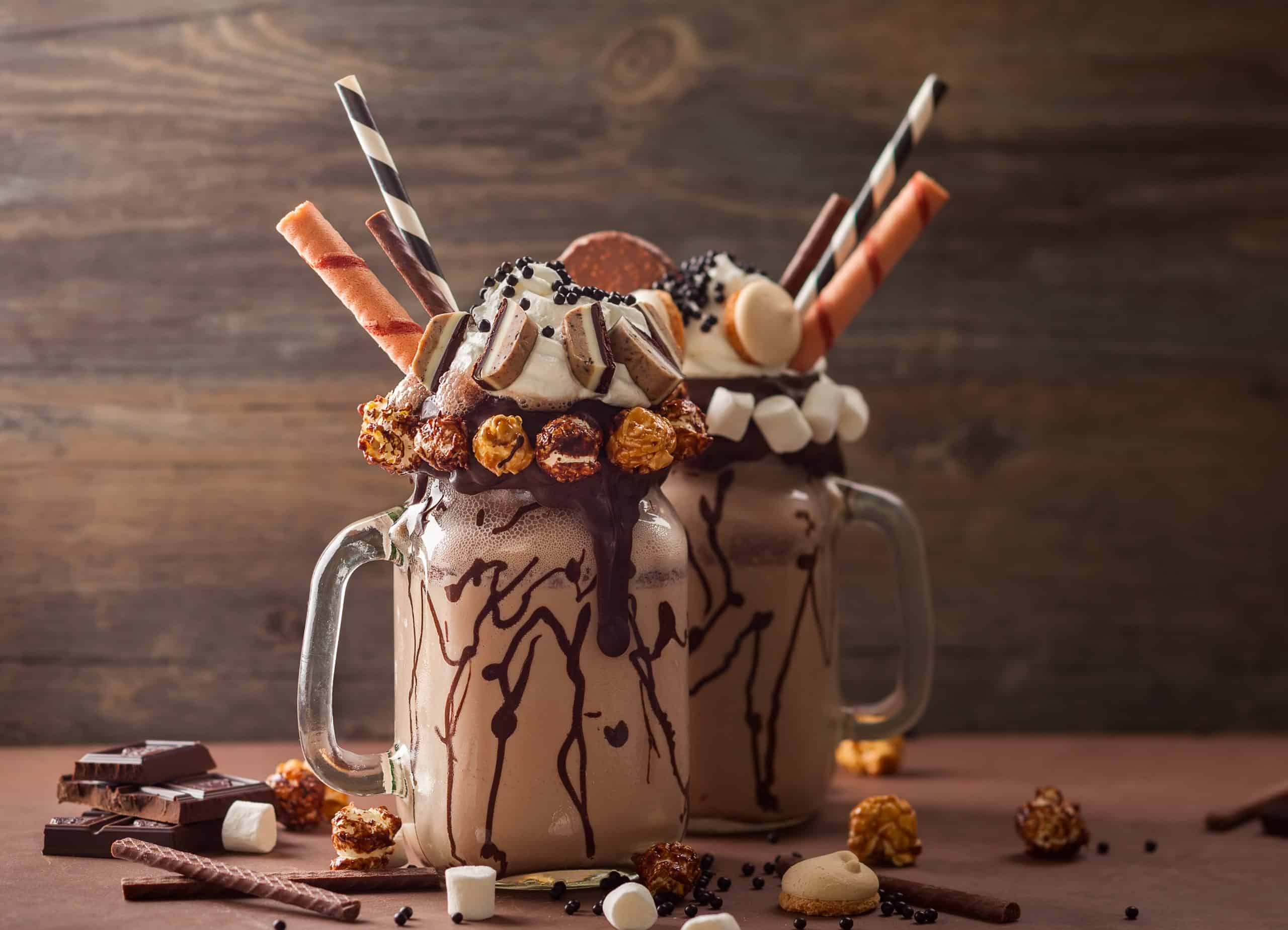 Cold coffee with icecream 