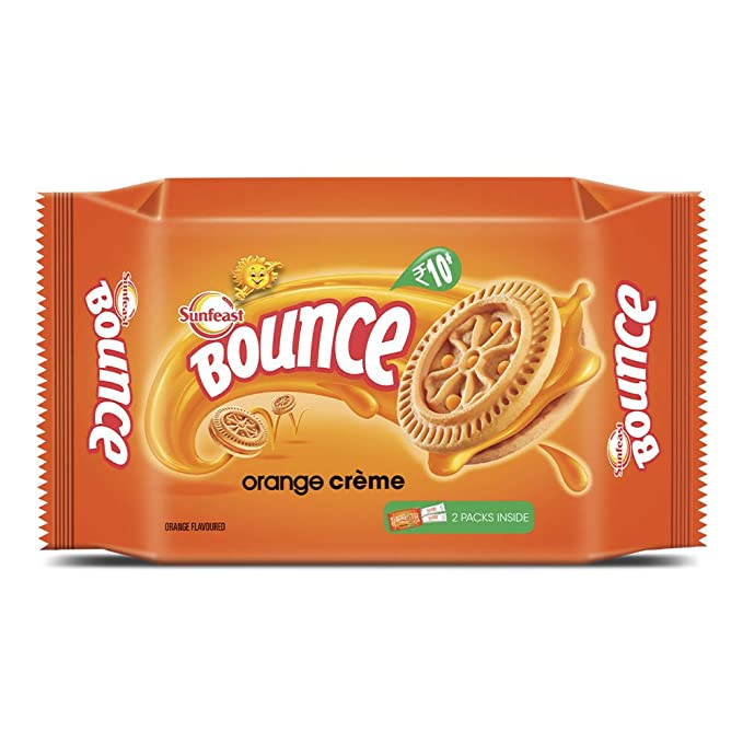 Sunfeast bounce orange creme 