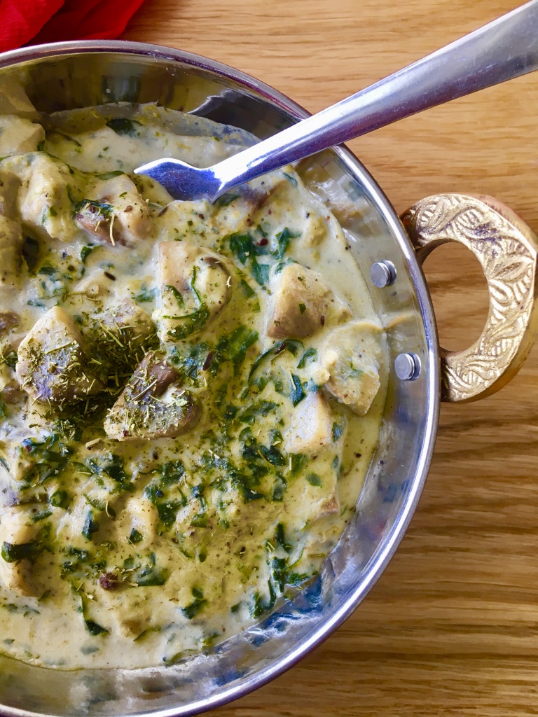 Matar mashroom meethi malai 