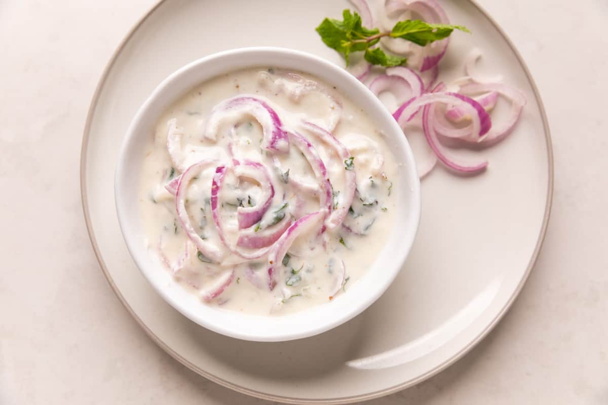 Onion raita