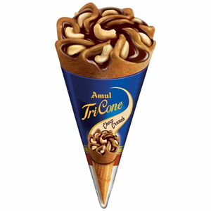 AMUL TRI CONE CHOCO CRUNCH 120ML