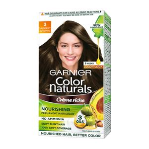 GARNIER COLOR NATURALS 3 DARKEST BROWN 35ML30G
