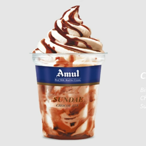 AMUL SUNDAE CHOCOLATE ICE CREAM 125ML