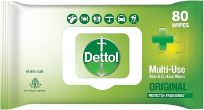 DETTOL ORIGINAL WIPES 80W