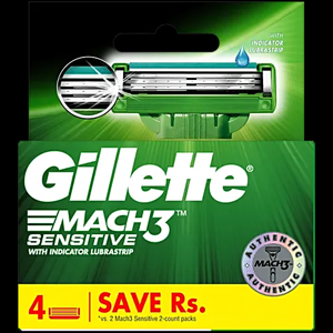 GILLETTE MACH3 SEN 4 CAR