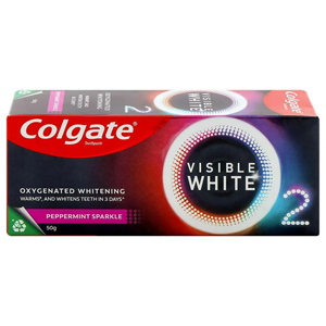 COLGATE VISIBLE WHITE PEPPERMINT SPARKLE 50G