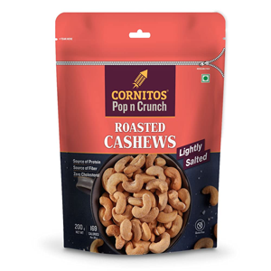 CORNITOS ROASTED CASHEWS LIGHTLY SALTED 200G