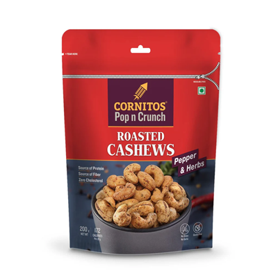 CORNITOS ROASTED CASHEWS PEPPER AND HERBS 200G