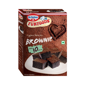DR. OETKER EGGLESS CAKE MIX BROWNIE CHOCOLATE 250G