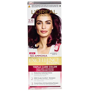 LOREAL PARIS EXCELLENCE 3.16 BURGUNDY COLOR CREME 25G