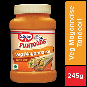 FUNFOODS VEG MAYONNAISE TANDOORI 245G