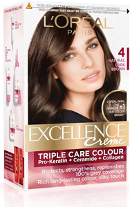 LOREAL PARIS 4 NATURAL BROWN COLOR 100G+72ML