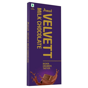 AMUL MILK VELVET MILK CHOCOLATE 150G
