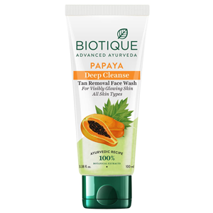 BIOTIQUE PAPAYA FACE WASH 100ML