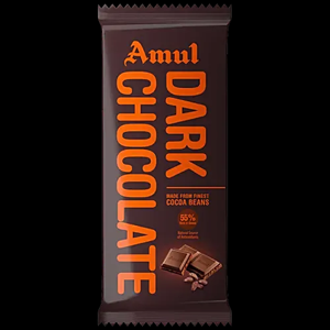 AMUL DARK CHOCOLATE COCOA BEANS 40G