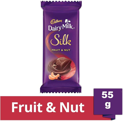 CADBURY DAIRY MILK SILK FRUIT AND NUT 55G